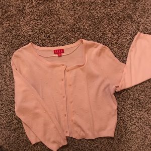 Cropped Sweater, pink